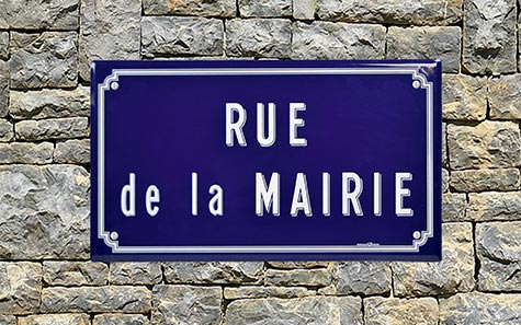 Plaque de rue aluminium