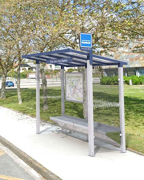 abri bus be max signaux girod